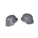 Stahlhelm - German military helmet with prints, gray
