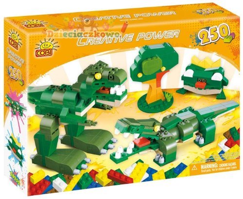 20252 - Krokodyl, drzewo, żaba,  Dinozaur