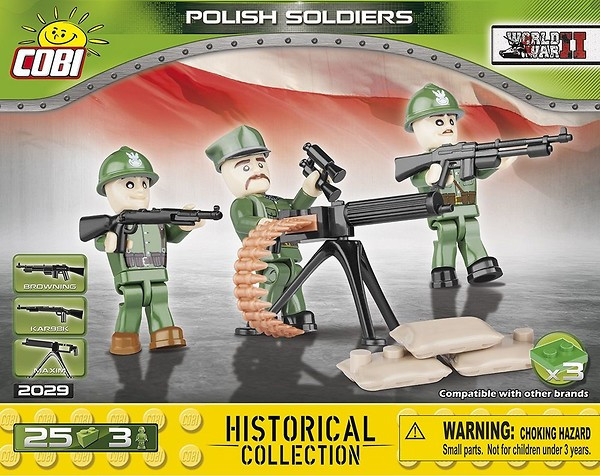 COBI Historical WW2 Polish Soldiers Infantry Figures Building Block Set #2029 