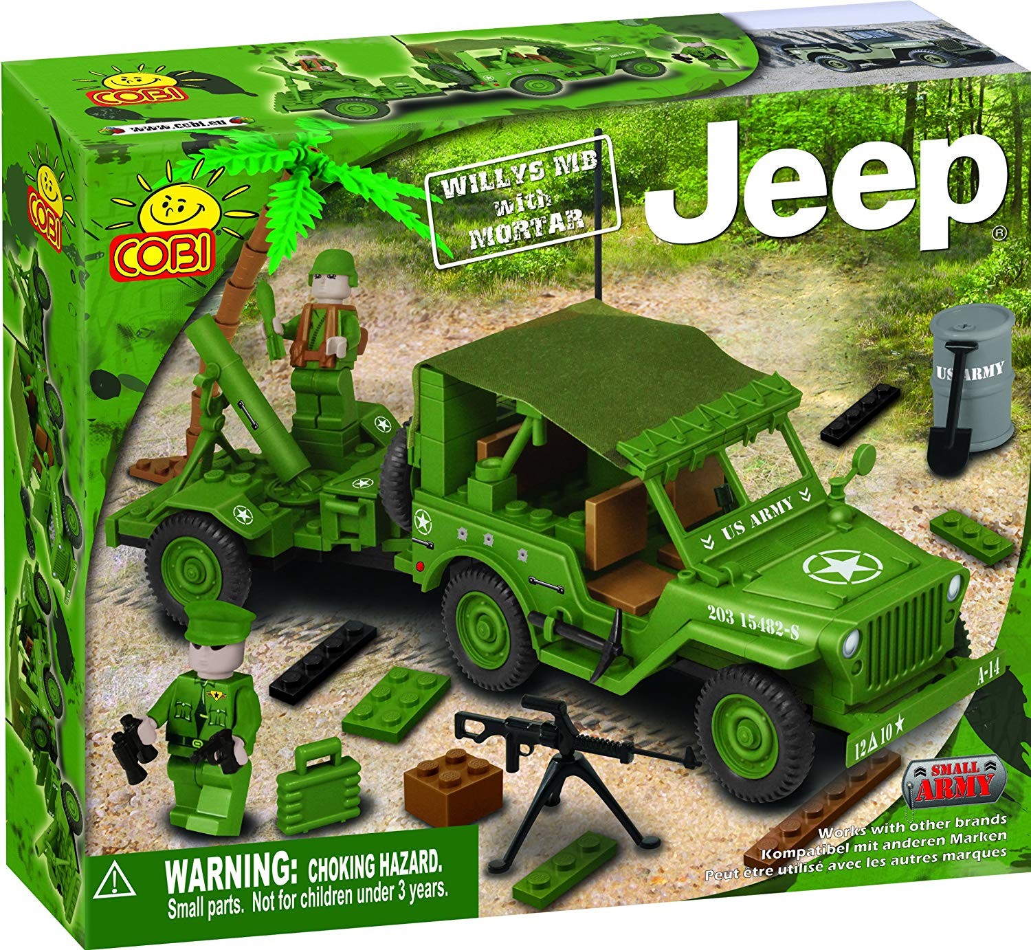 24180 - Jeep Willys MB with Mortar
