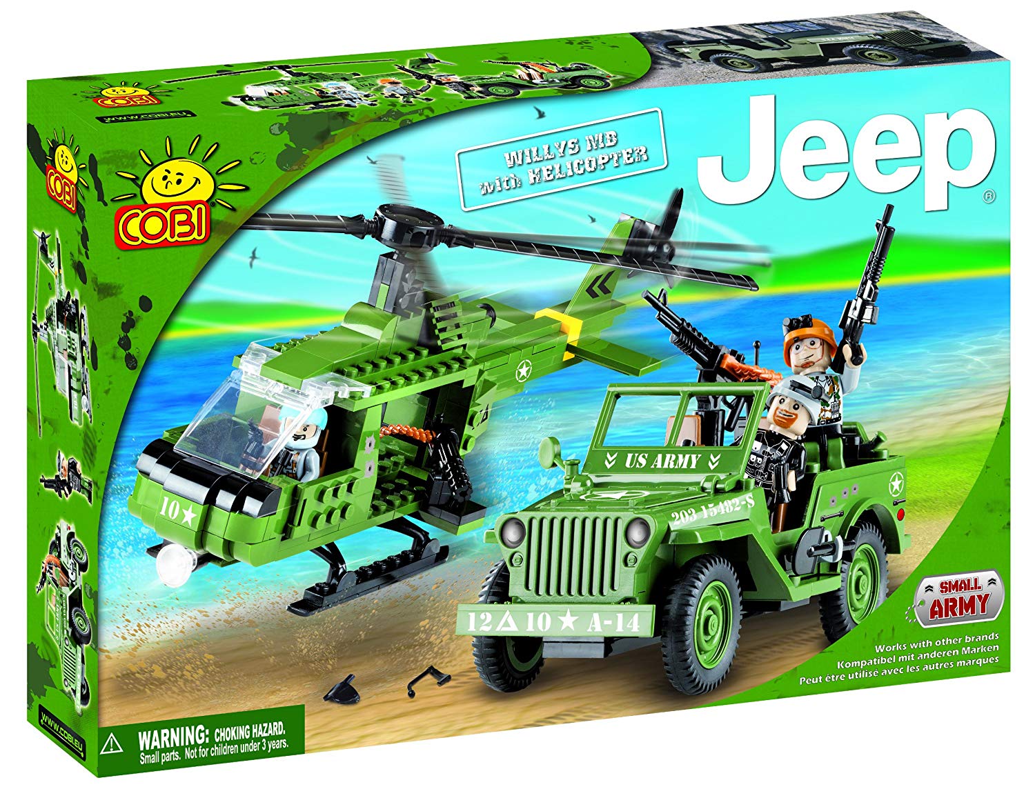 24252 - Jeep Willys MB with Helicopter